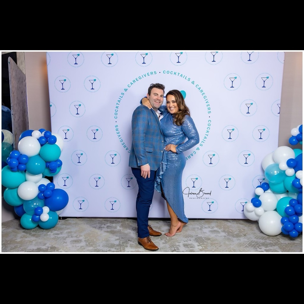 Blue long sleeve sequin dress